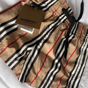 BOYS 4T BURBERRY SWIM SHORTS/ TRUNKS